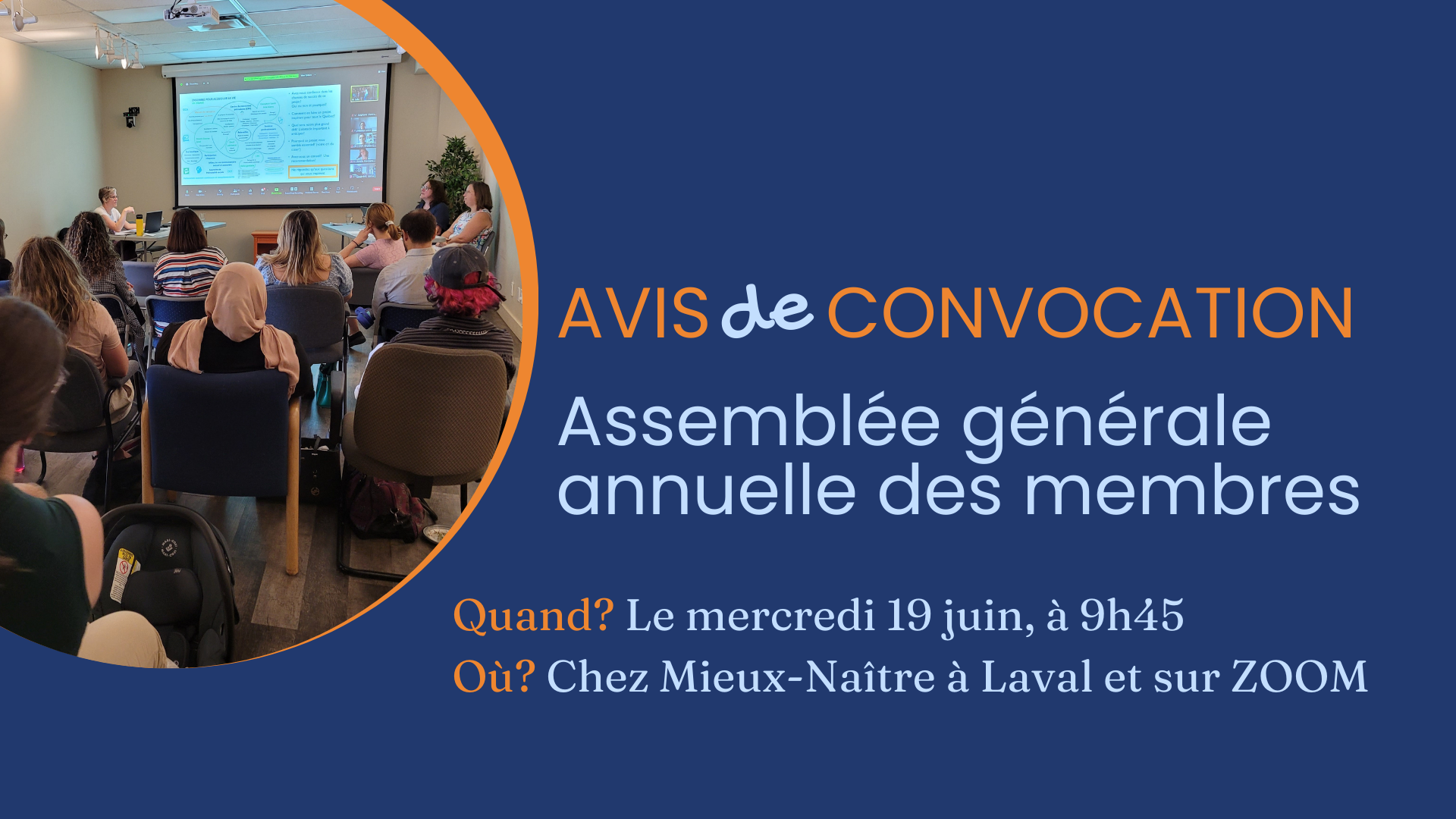 Avis de convocation pour l'assemblée générale annuelle 2024